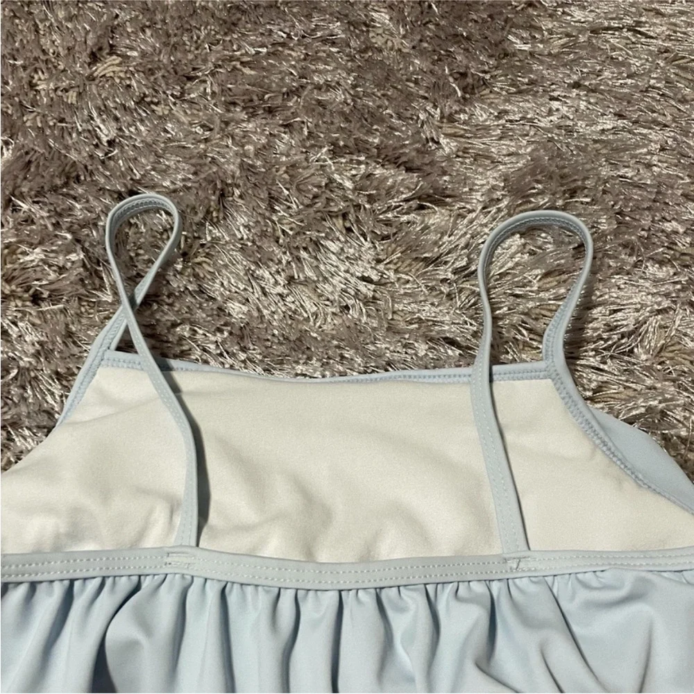 Gymboree Sky Blue Ruffle Swimsuit Top